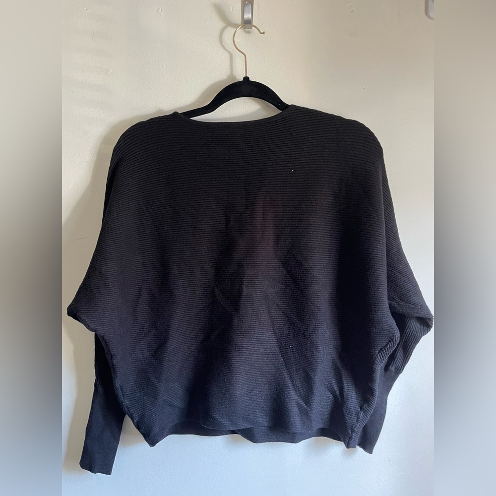 Women’s Black Dolman Sleeve Sweater by Belldini Size M